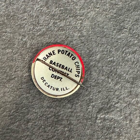 Vintage 1960’s Crane Potato Chips Pittsburg Pirates Collectible Pin MLB - Picture 2 of 3